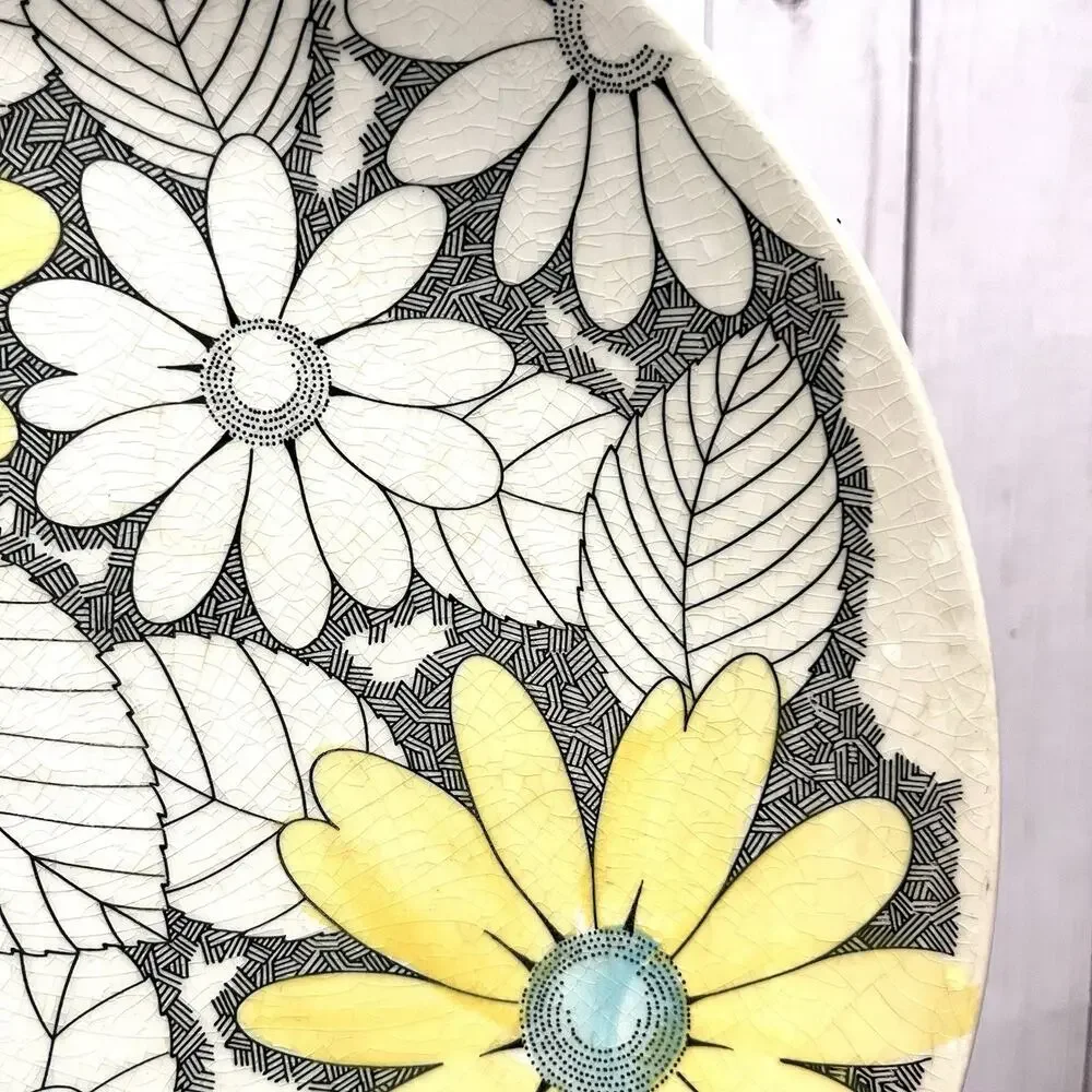Vintage MCM Boho Nikko Splendor Daisy Plates Kingstone Japan Cottagecore (2)